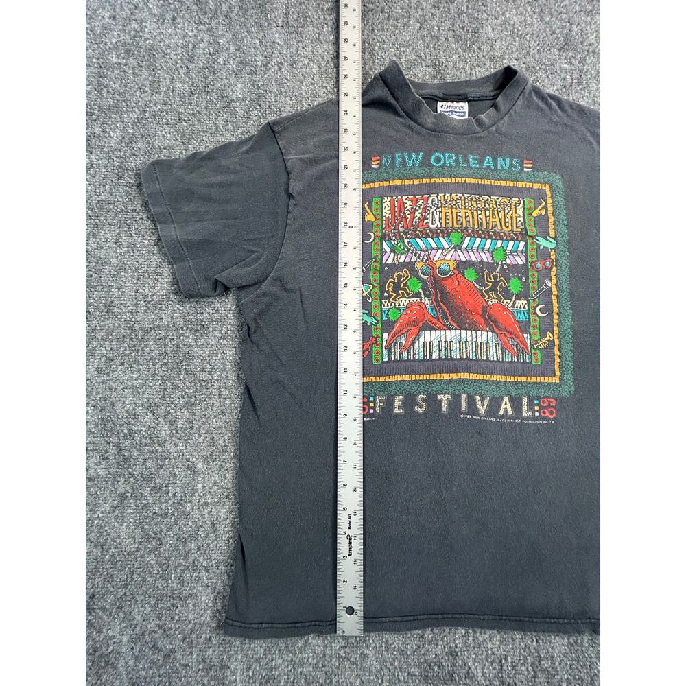 Vintage 1989 New Orleans Jazz Heritage Festival T Shirt Youth XL Single Stitch - Picture 5 of 7